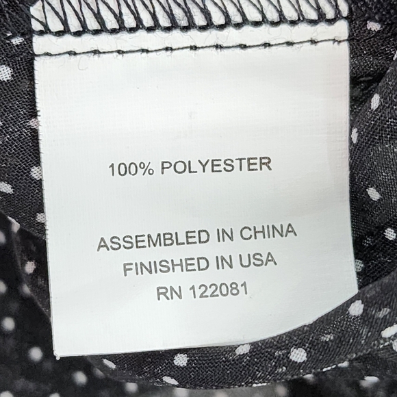 Tatyana Women's Chloe Swiss Dots Button Front Blouse - L - Picture 6 of 6